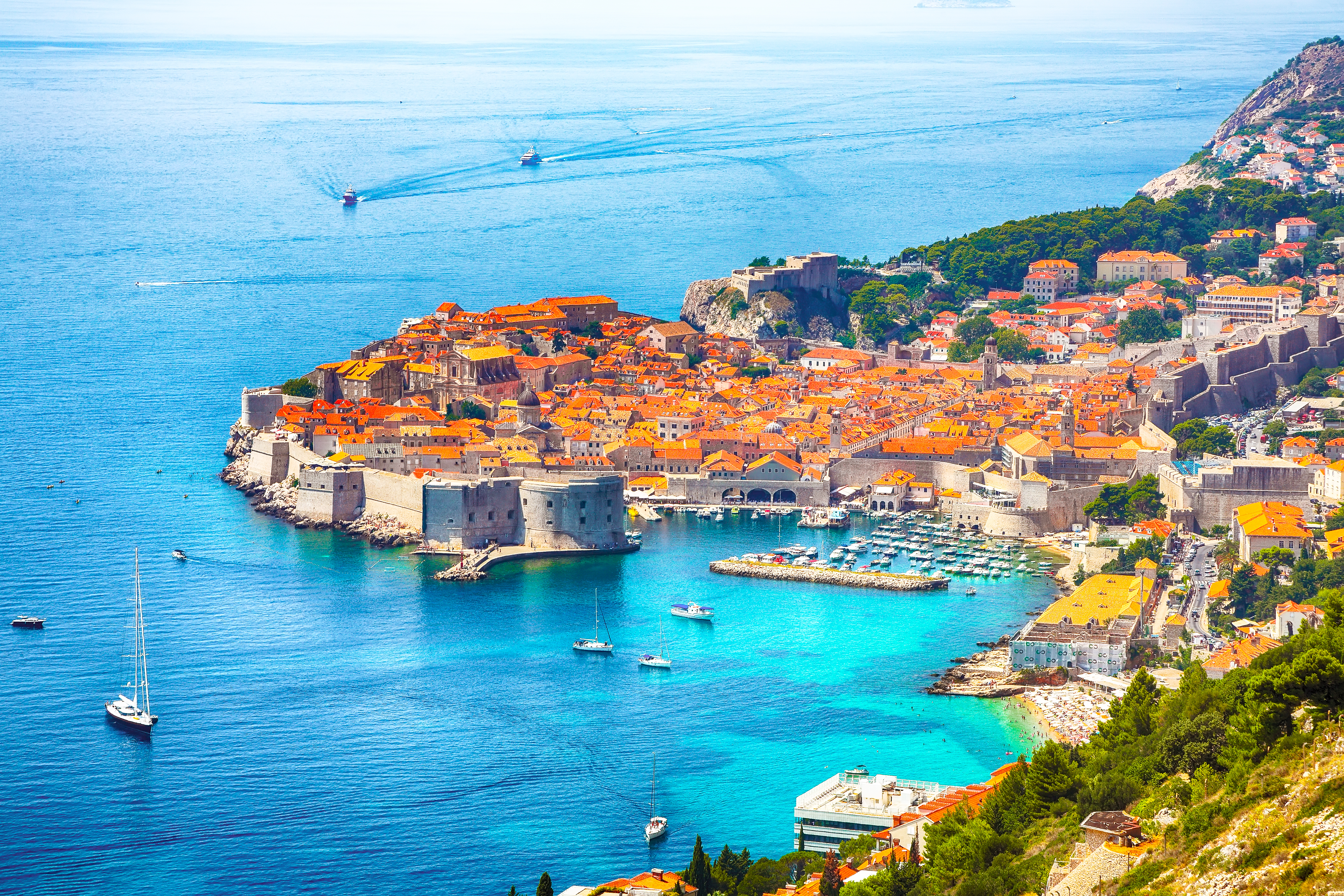 Luftaufnahme der Altstadt von Dubrovnik