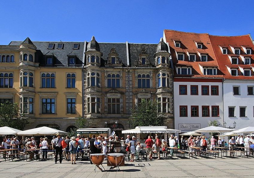 Hübsch: der Hauptmarkt in Zwickau