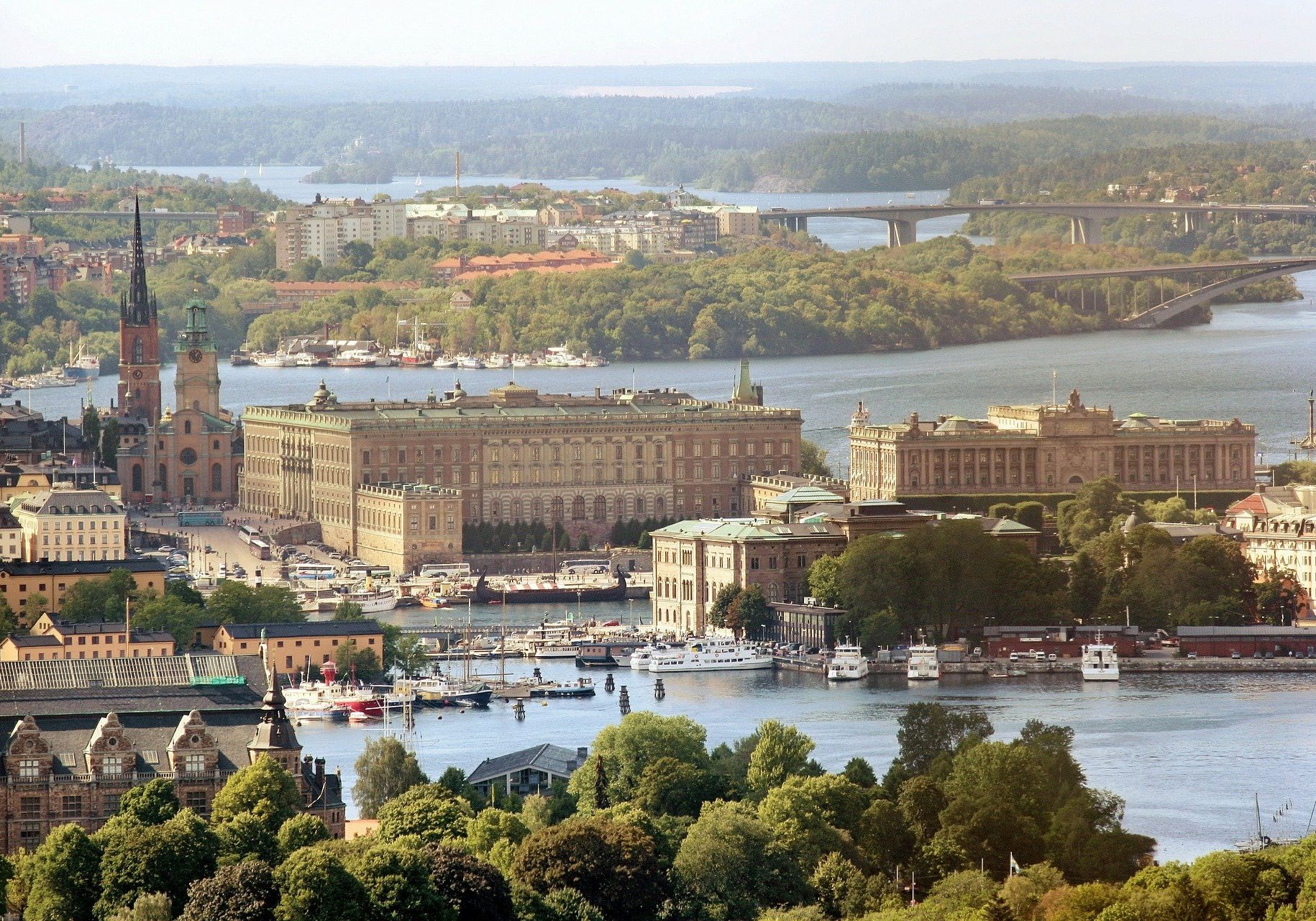 Blick auf schwedischen Palast