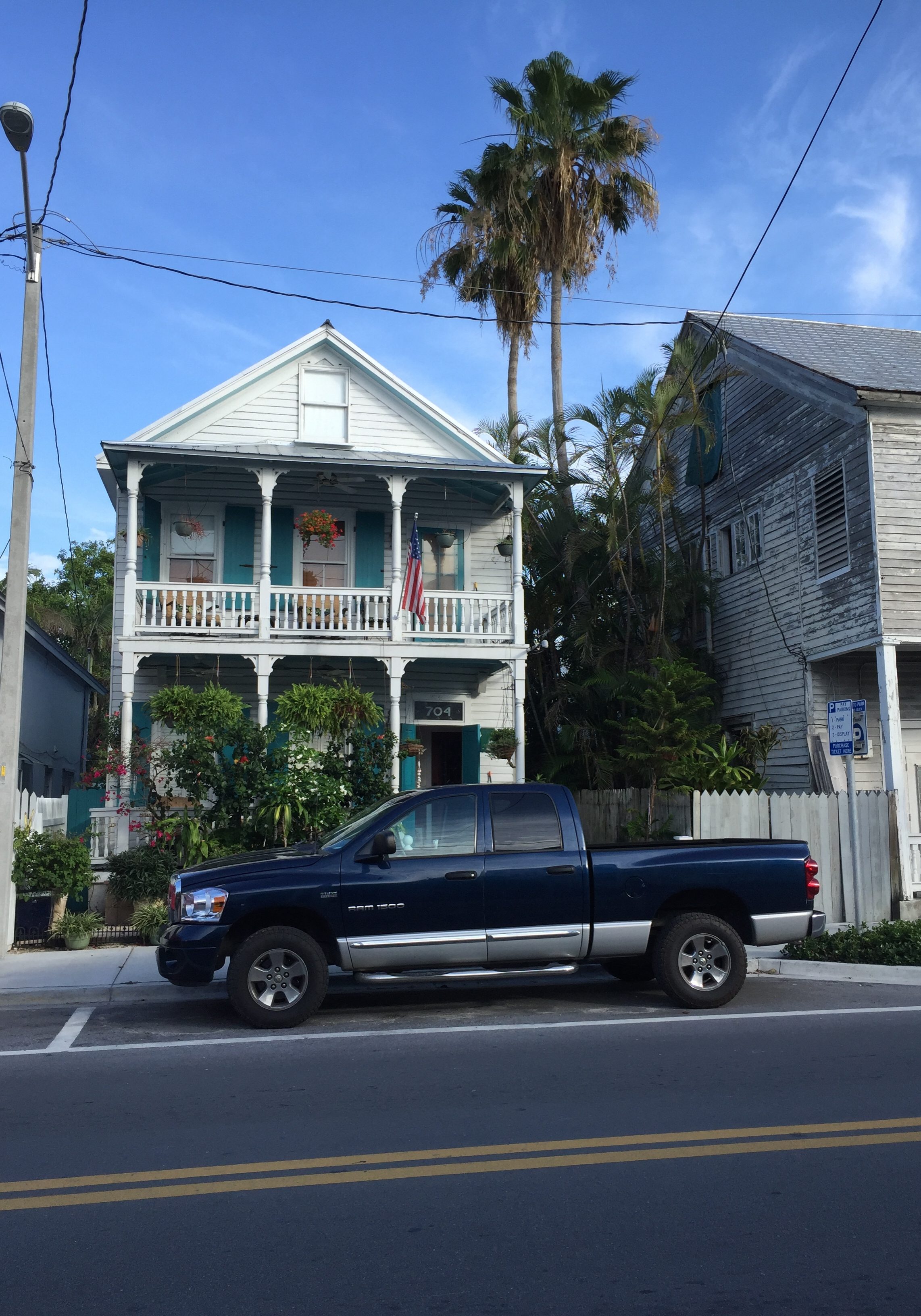 Typisches Haus im Bahamas-Stil in Key West  Foto: Georg J. Schulz