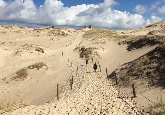 In Leba kann man die höchste Sanddüne Europas von 42 Metern Höhe bestaunen und besteigen. Foto: Polen Travel