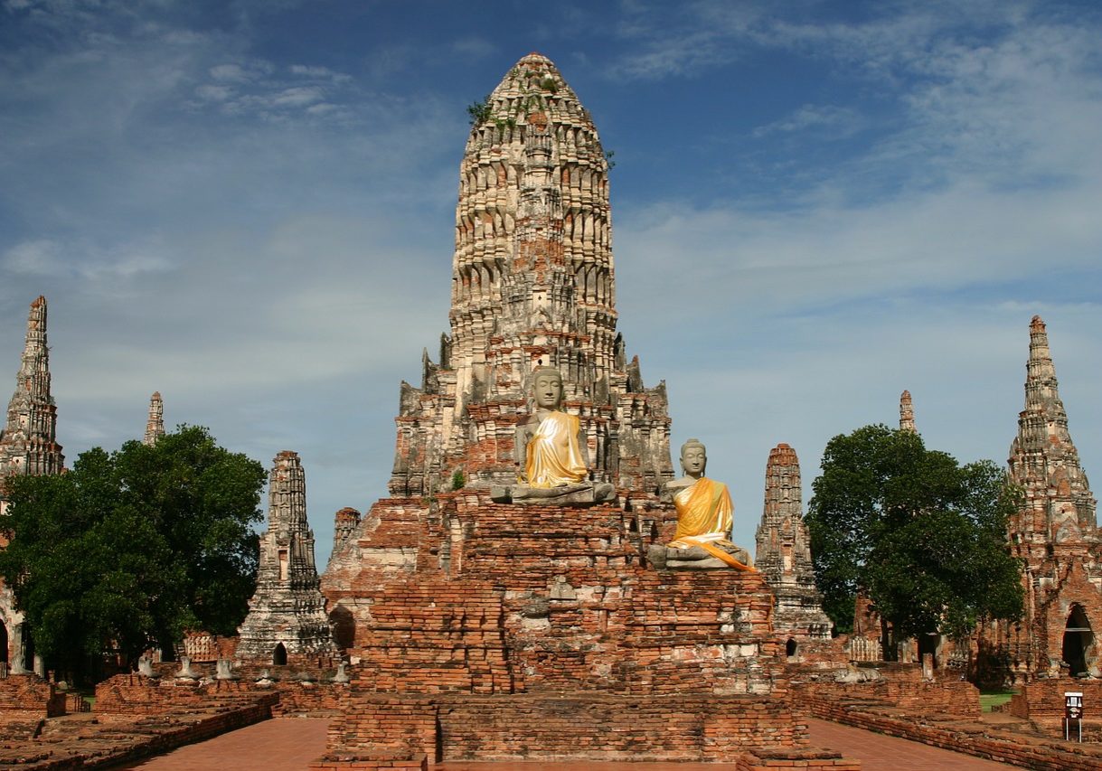 Beeinflusst von der Kultur der Khmer: der Tempel Wat Chai Watthanaram in Ayutthaya
